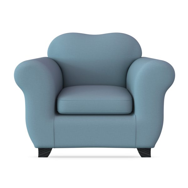 Natural Blue Armchair