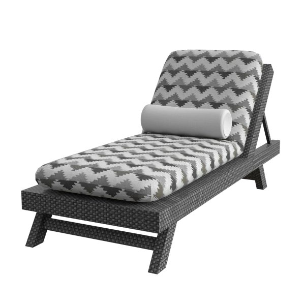 Wicker Chaise Lounge